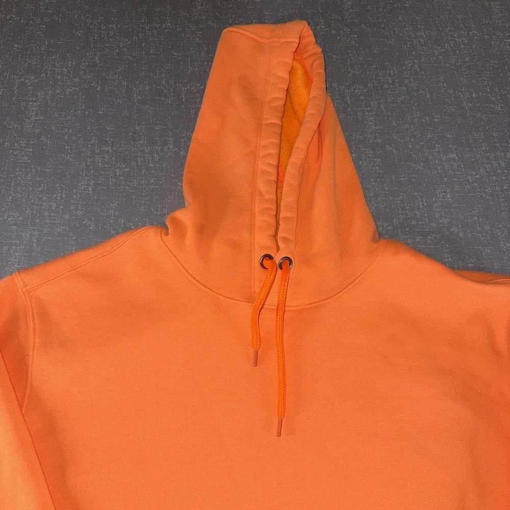 Brahma Hoodie Mens 3XL Orange Fleece Pullover Kangaroo‎ Pocket Workwear